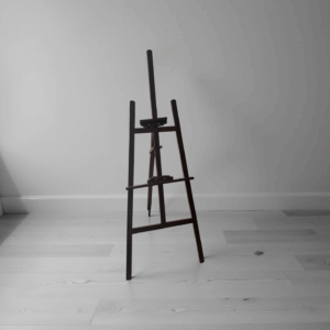 Staffelei dunkel braun Holz