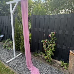 Traubogen Stoff Pastell Rosa