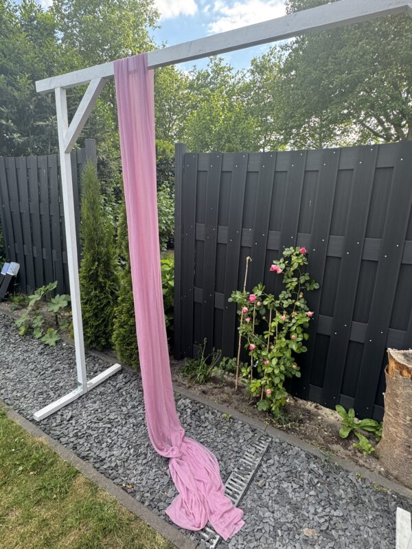 Traubogen Stoff Pastell Rosa