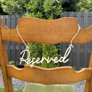 Reserve Schild